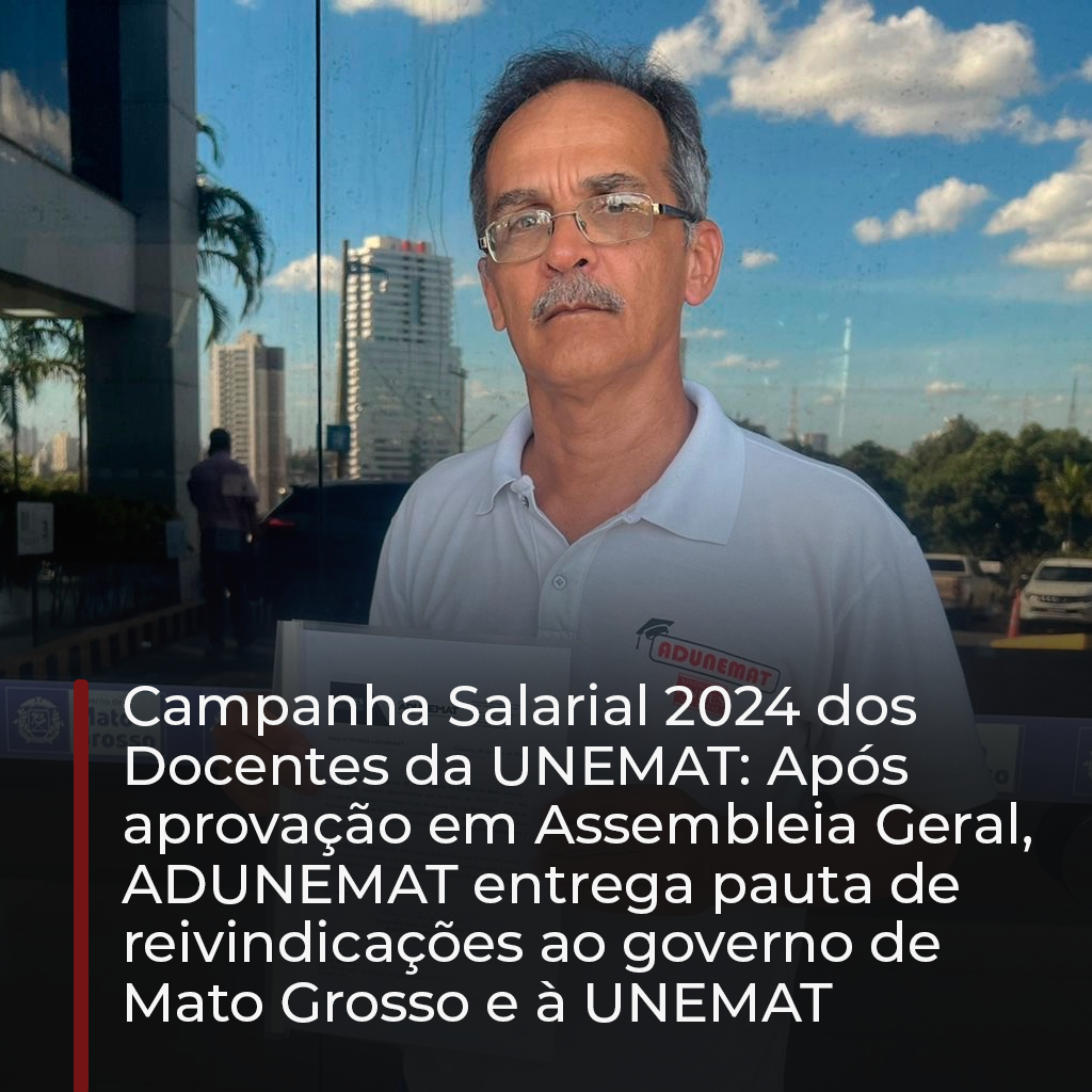 Campanha Salarial 2024 dos Docentes…