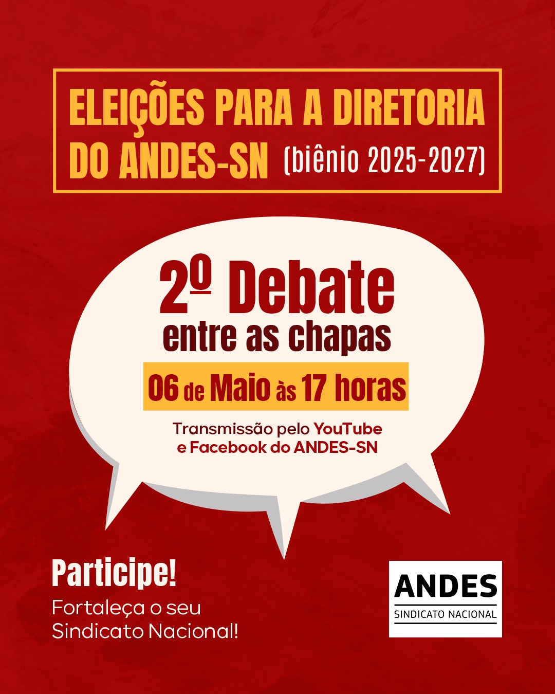 Eleições ANDES-SN: Segundo debate nacional…