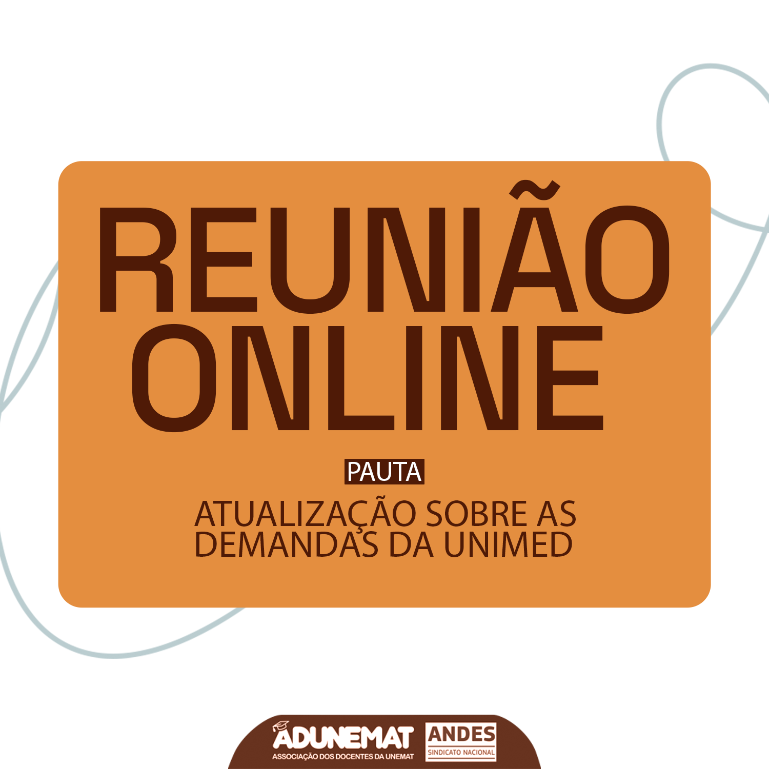 ADUNEMAT convoca reunião online para…