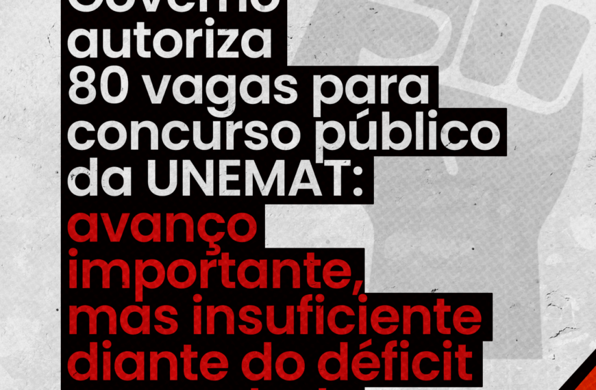 Governo autoriza 80 vagas para concurso público…